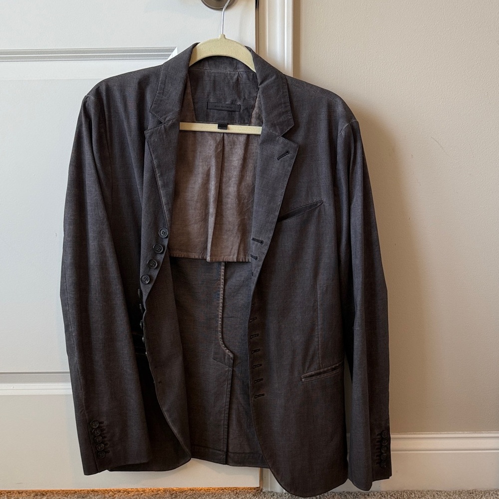 John Varvatos Dark Gray Blazer